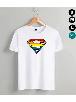 Tee shirt Gay pride Superman