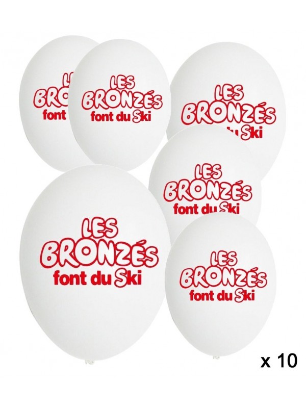 Ballons Les bronzés font du ski