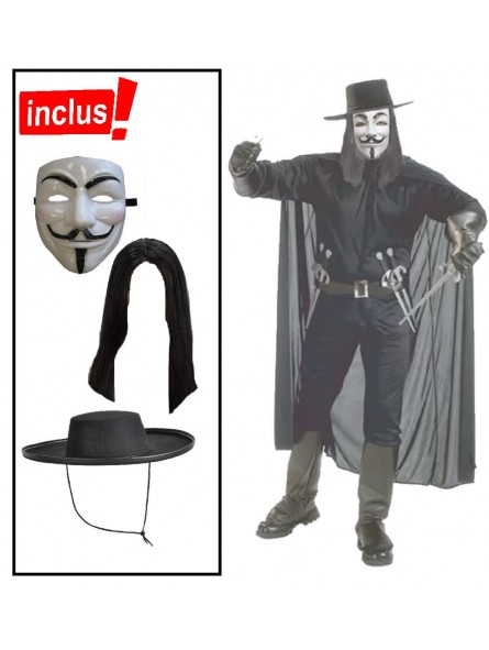 Set de déguisement Anonymous