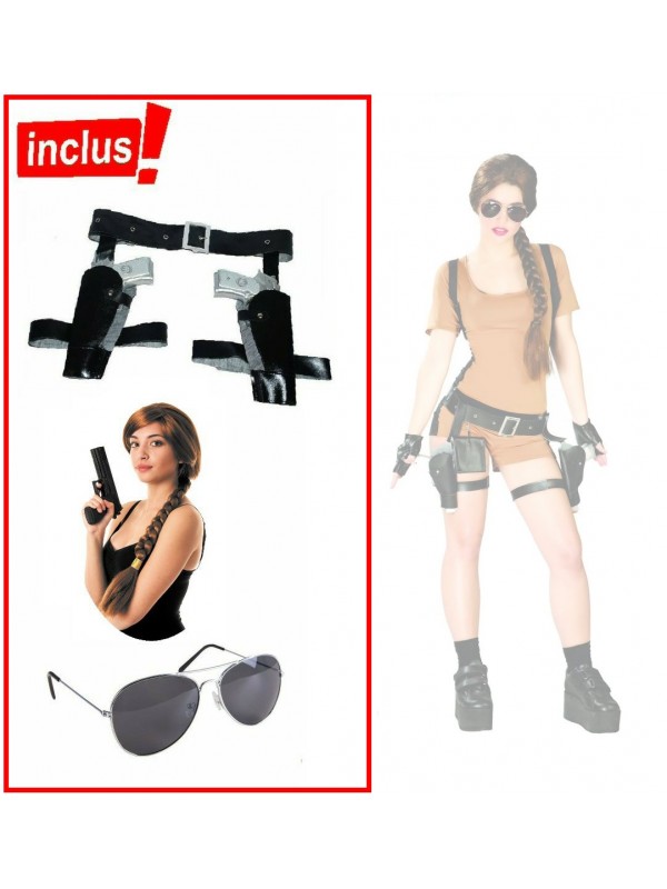 Déguisement Lara Croft - Le set