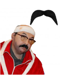 Moustache Le père noël est une ordure