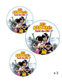 Décoration Les bronzés font du ski x 3