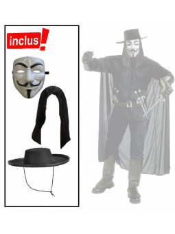 Set de déguisement Anonymous V pour Vendetta