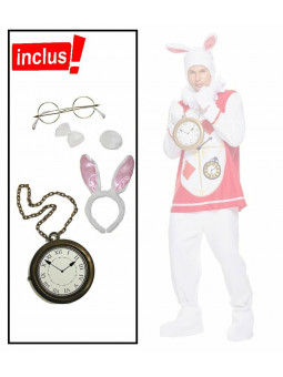 Set de déguisement Le lapin d'Alice aux pays des merveilles