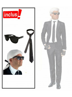 déguisement Karl Lagerfeld