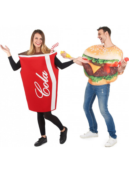 Déguisement Burger Coca Couple Déguisement Burger Coca Couple