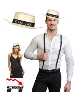 Canotier personnalisé