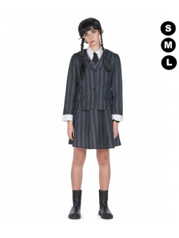 Déguisement Mercredi Addams série télé netflix