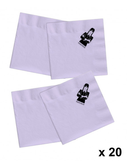 20 serviettes en papier Mercredi Addams 20 serviettes en papier Mercredi Addams