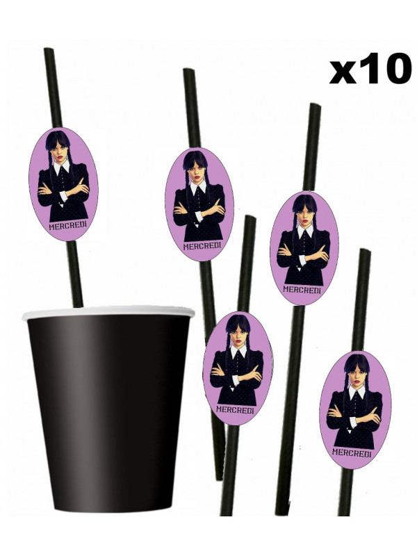 Pailles Mercredi Addams x 10