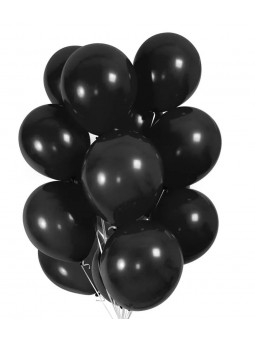 Ballons noirs Mercredi Addams x 12