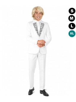 déguisement claude françois blanc paillettes