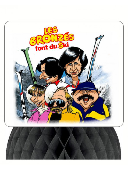 Centre de table décoration Les bronzés font du ski
