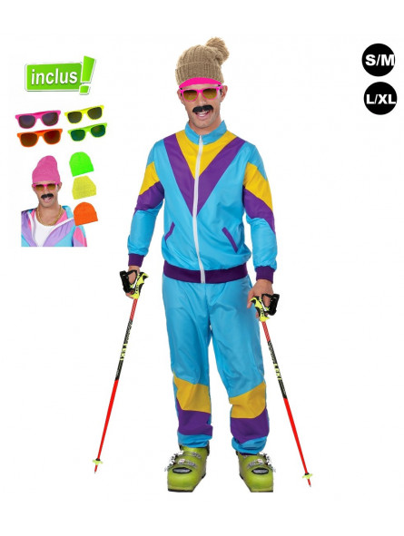 Déguisement complet Les Bronzés font du ski Homme Déguisement complet Les Bronzés font du ski Homme