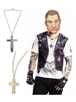Collier croix  Johnny