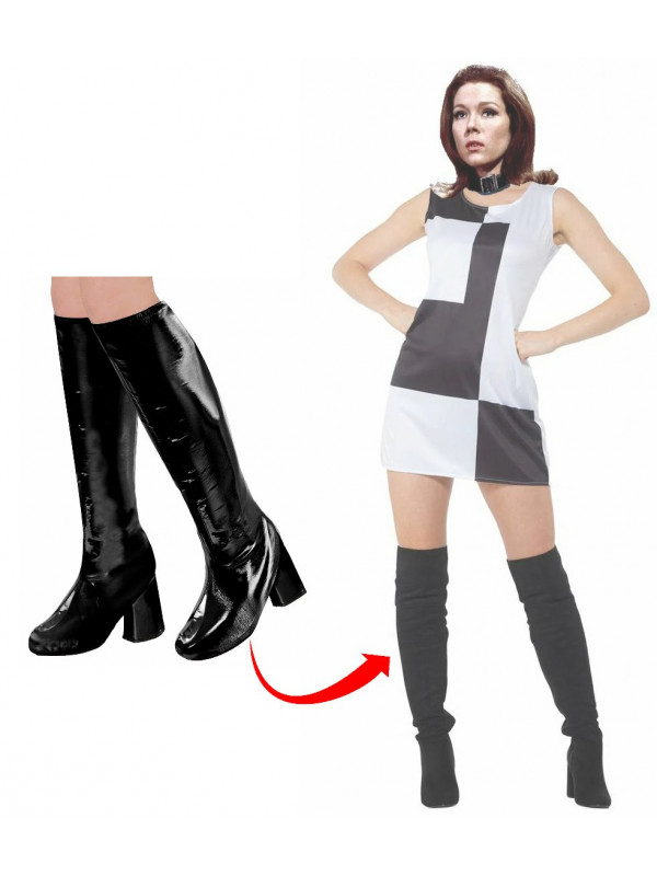 Sur bottes Chapeau melon et bottes de cuir