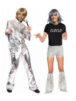 Déguisement Claude François et clodette brillant