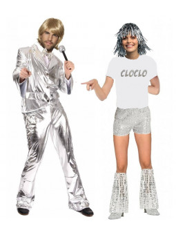 Déguisement Claude François et clodette brillant