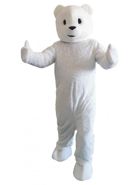 mascotte ours blanc