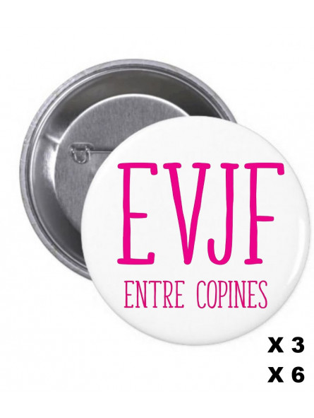 Badge Enterrement vie de jeune fille