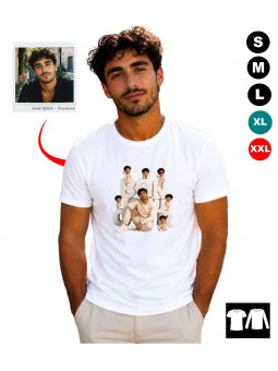 T. shirt personnalisé Bonjour