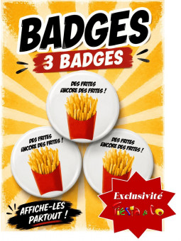 Badge Les Tuches - Des frites !