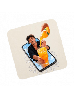 sous bock personnalisé par photo