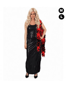 Déguisement Dalida paillettes noires