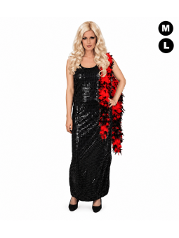 Déguisement Dalida paillettes noires