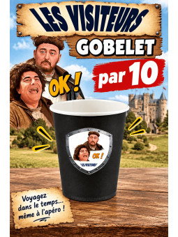 Gobelets Les visiteurs x 10