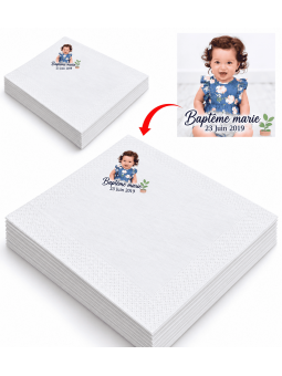 serviette avec votre photo