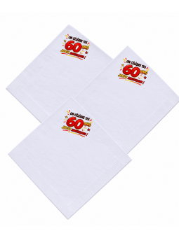 serviette anniversaire 60 ans
