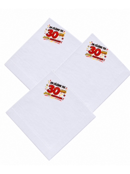 serviette anniversaire 30 ans