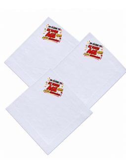 serviette anniversaire avec âge au choix