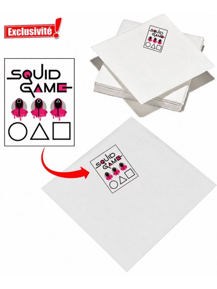 serviettes jetable squid game