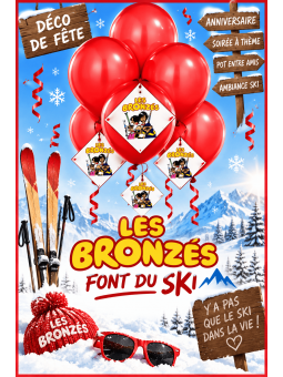 Baĺlons  les bronzés font du ski