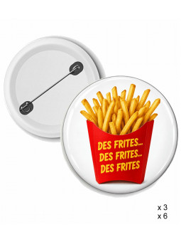 Badge Les Tuches - Des frites !