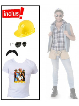 Set déguisement "Village people" - Maçon