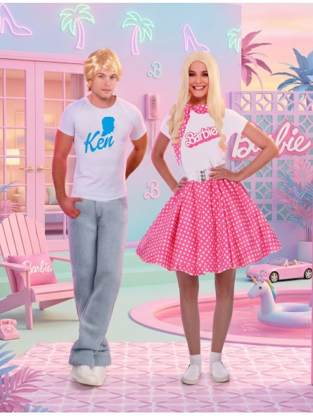 Déguisement couple Ken et Barbie