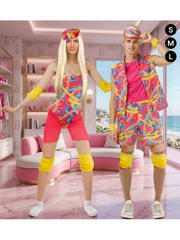 Déguisement couple Barbie et Ken sportif