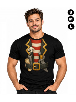 Déguisement Tshirt Pirate homme