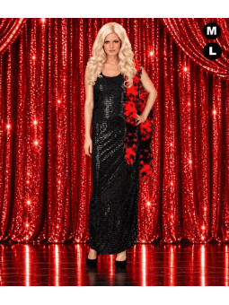 Déguisement Dalida paillettes noires