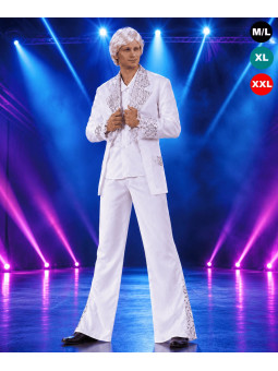 Déguisement de Claude François blanc
