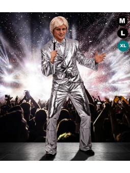 Déguisement de Claude François argent