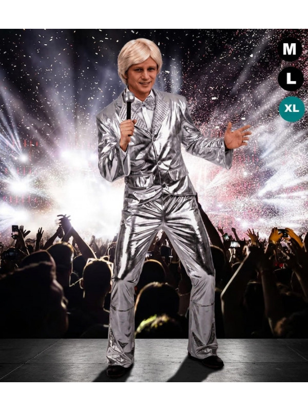 Déguisement de Claude François argent