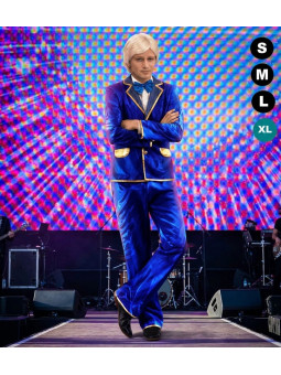 Déguisement de Claude François bleu