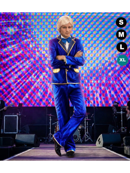 Déguisement de Claude François bleu