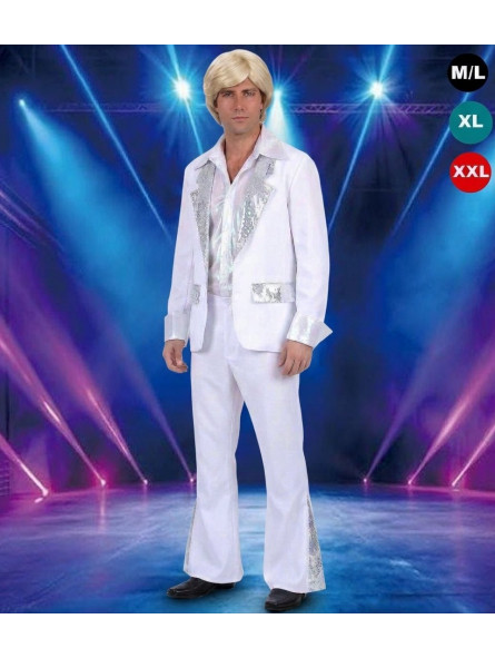 Déguisement de Claude François blanc