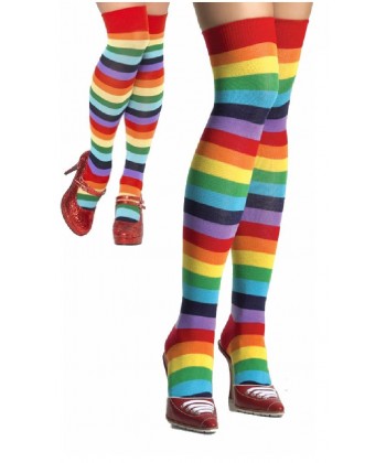 Chaussettes de clown multicolores