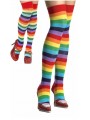 Chaussettes de clown multicolores